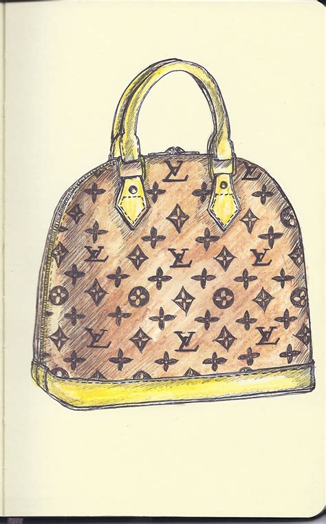 elegant louis vuitton drawings.